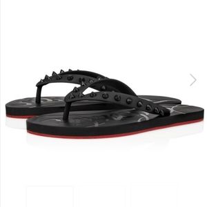 Christian Louboutin Loubi Flip Donna Flat Rubb